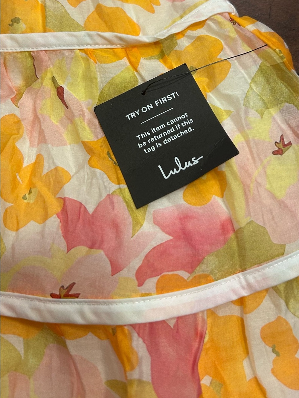 Lulus Mini Dress Size Medium Cutest Instinct Floral Halter Cold-Shoulder NEW - Picture 14 of 16